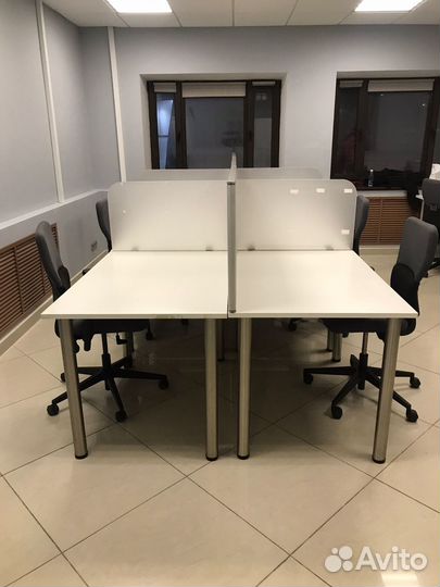 Столы белые 140х70, 140х80, 150х80