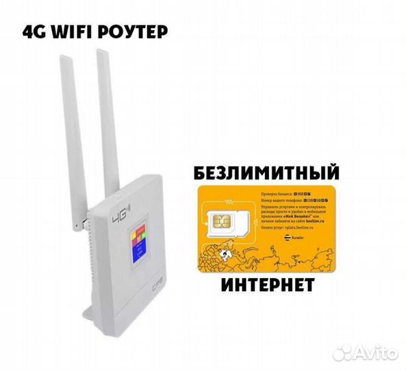 4G Модем WiFi Роутер 2в1 и Интернет Билайн