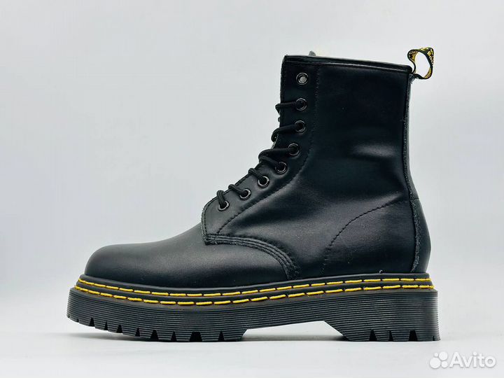 Ботинки Dr.Martens чёрные женские мех