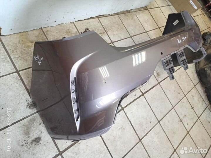 Бампер задний верхняя часть KIA RIO 2020- седан