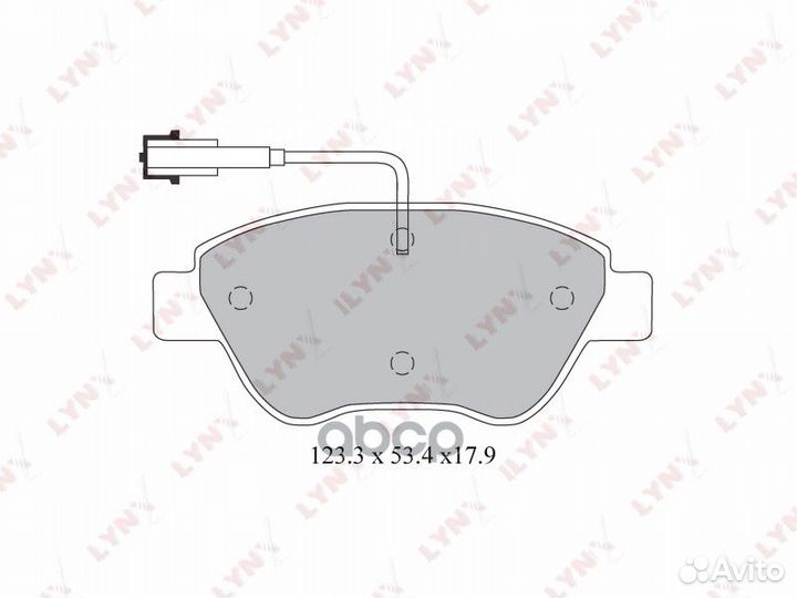 Колодки тормозные дисковые перед BD2812 LYN