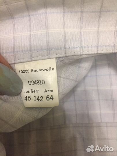 Рубашки фирменные 45-46 ворот хлопок