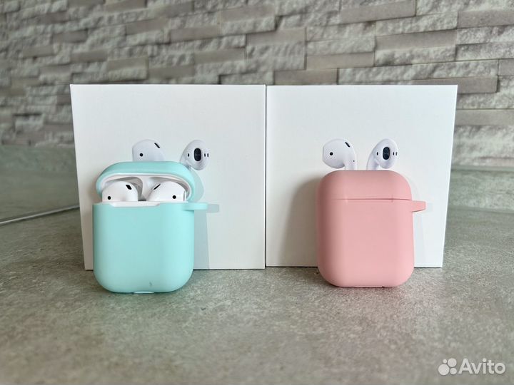 Airpods 2 + чехол в подарок, гарантия