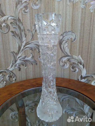 Ваза хрустальная