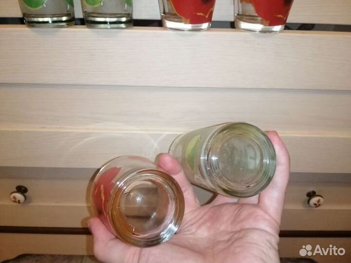 Бокалы кружки, 6-шт, стекло, новые