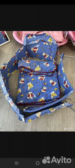 Бортики,балдахин,держатель,подушка,одеяло