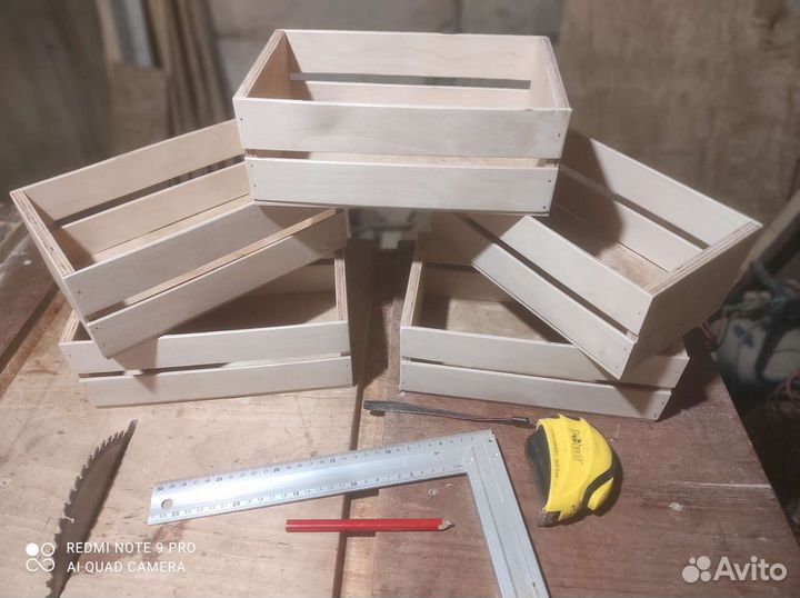 Ящик деревянный подарочный