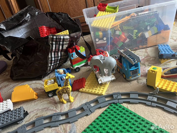 Lego duplo большой ящик и пакет