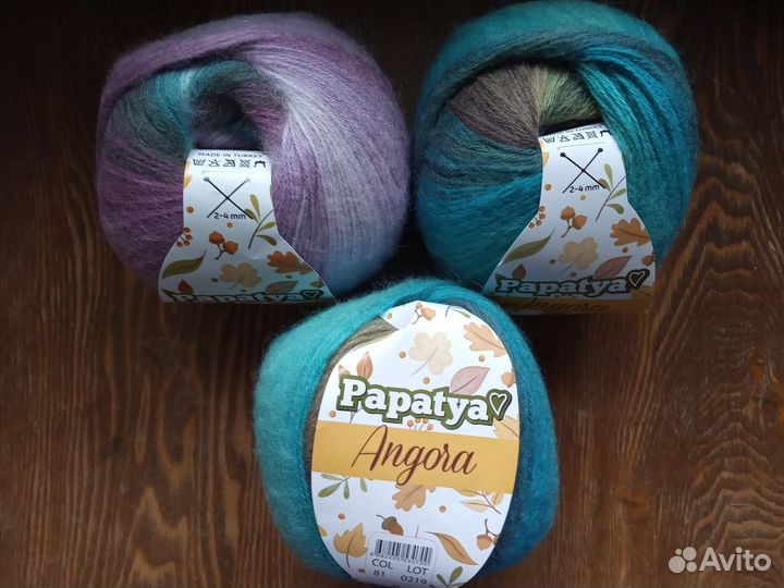 Пряжа для вязания мотки и бобины