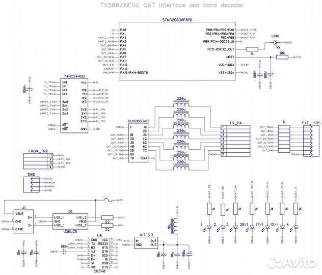 Band decoder для трансиверов Xiegu и Lab599