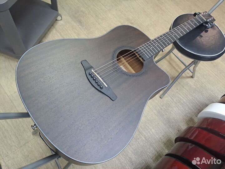 Гитара акустическая дредноут красное дерево
