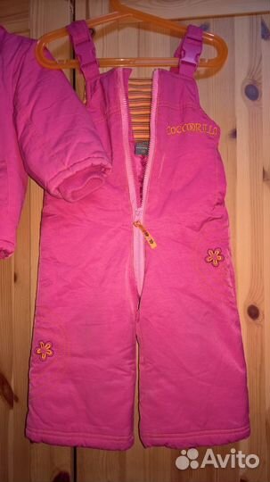 Полукомбинезон и куртка с капюшоном зима р86