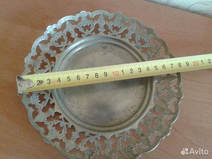 Тарелка антикварная 18см.Клеймо E.P.N.S. Англия