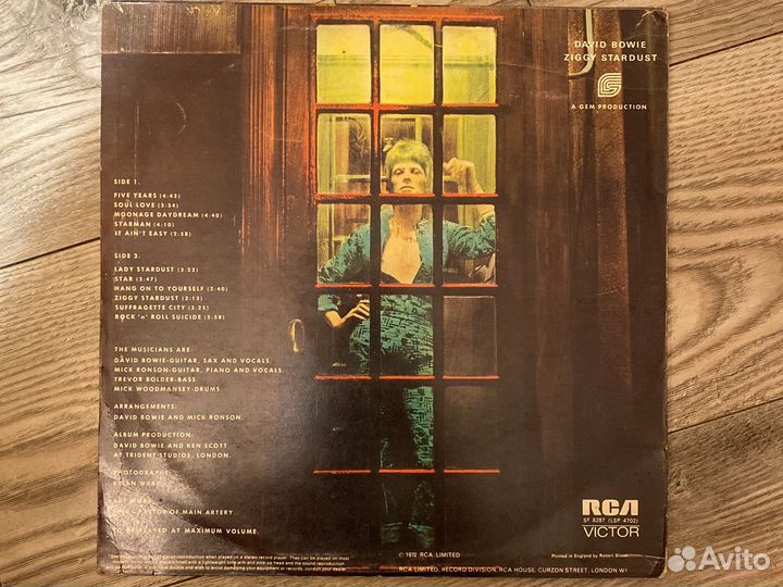 David Bowie Ziggy Stardust lp 1st pr UK
