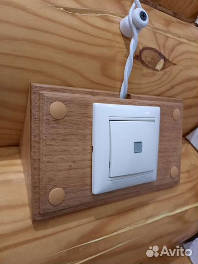 Накладка для розеток для деревянного дома/сруба