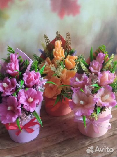 Букеты из мыла ручной работы