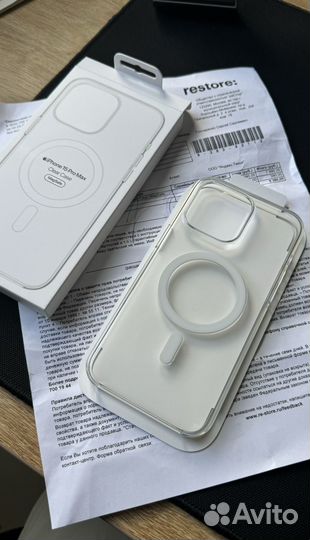 Оригинальный чехол iPhone 15 Pro Max Clear