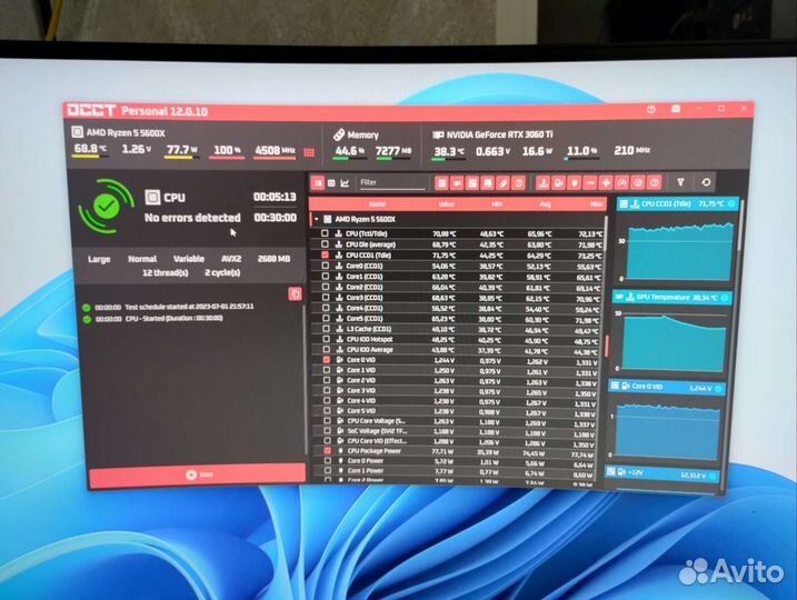 Комп пушка ryzen 5 5600x 3060 ti 16 Gb