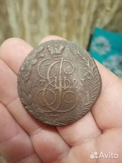 Пятак 1793 года е м