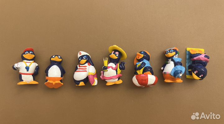 Kinder surprise пингвины летние, пингвины палубные