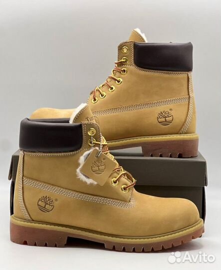 Теплые Timberland с мехом