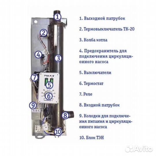 Котел электрический настенный 12кВт next-12 Эван