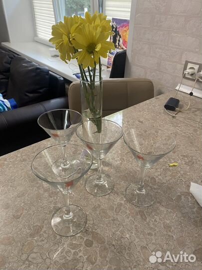 Италия бокалы для мартини Bormioli Rocco (4шт)