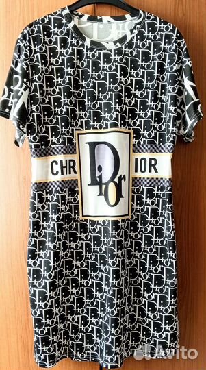 Туника/Платье D I О R чёрно-белые, р.44-48. Новое