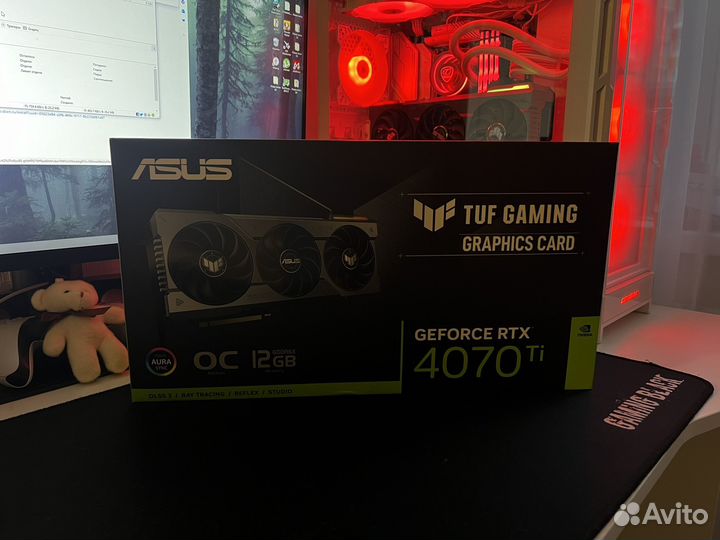 Видеокарта asus RTX 4070ti TUF gaming