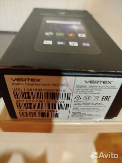 VERTEX Impress Luck NFC (4G), 8 ГБ