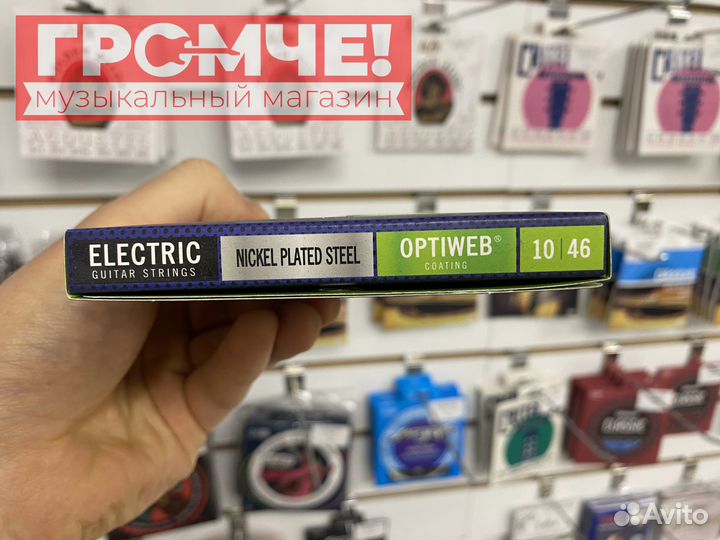 Струны для электрогитары elixir 10-46 optiweb USA