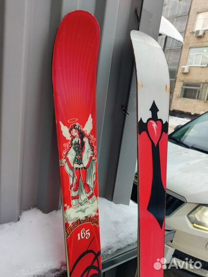 Горные лыжи женские твинтип twintip фристайл