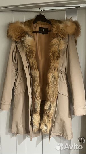 Парка женская с натуральным мехом