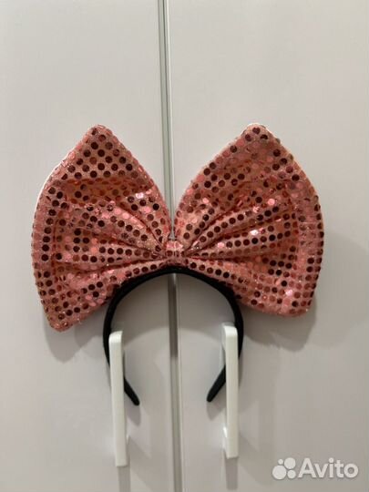 Ободок с большим бантом праздничный