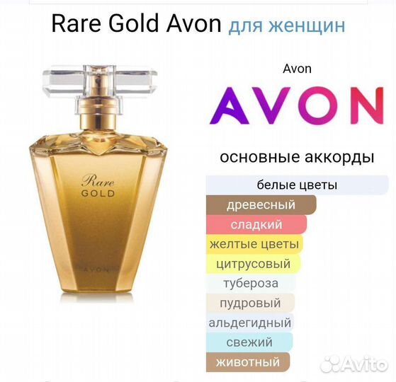 Коллекционная парфюмерная вода Avon Rare gold