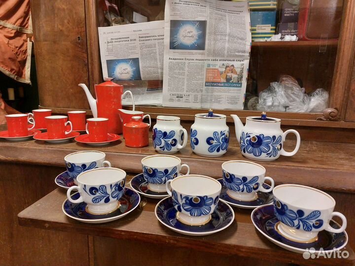 Сервиз чайный и кофейный пролетарий и poland