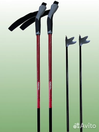 Лыжные палки trek, красный