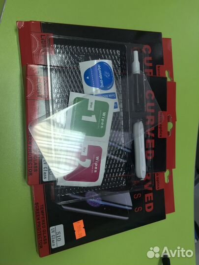 Защитное стекло samsung s10 с ультрофиолетовым кле