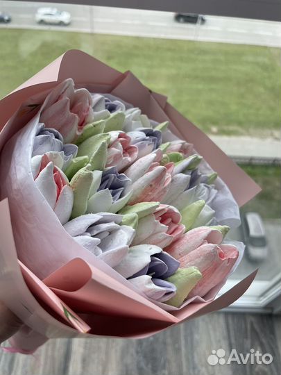 Зефирные тюльпаны