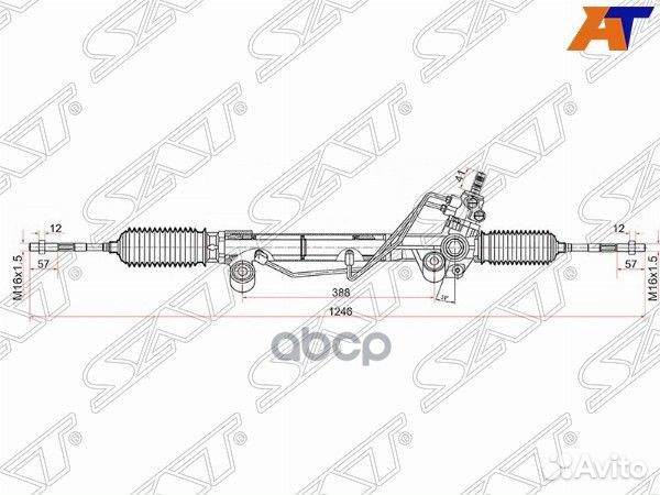 Рейка рулевая Toyota Land Cruiser Prado ##J150