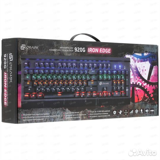 Игровая механическая клавиатура проводная Oklick