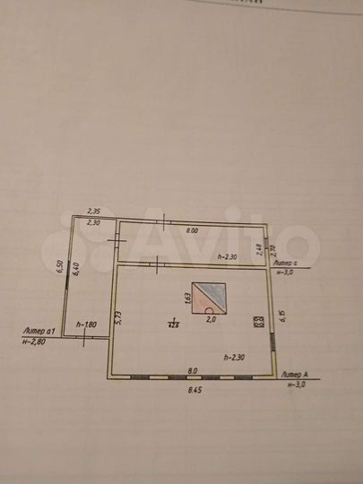 Дом 42,6 м² на участке 36 сот.
