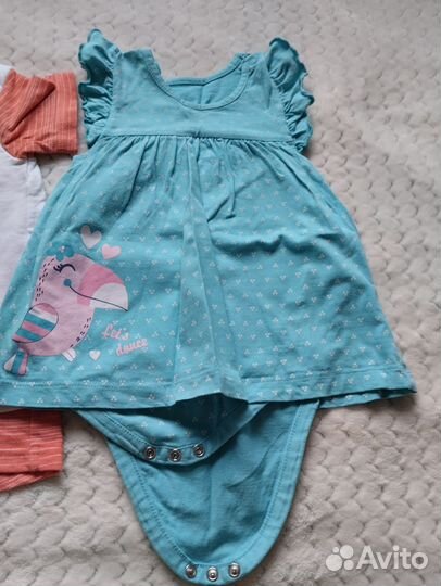 Детские вещи для девочки пакетом 62 68