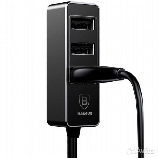 Автомобильная зарядка разветвитель Baseus 4USB