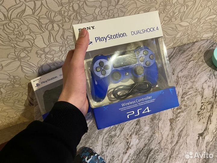 Джойстик dualshock PS4 геймпад v2 синий