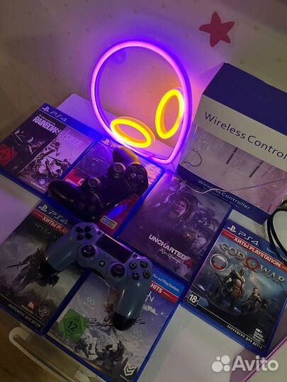 Sony playstation 4 ps4 slim 500gb c играми