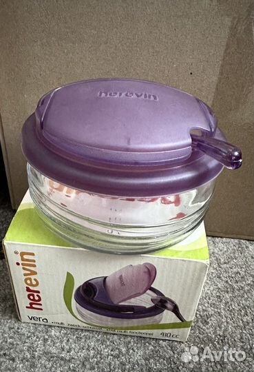 Сахарница с крышкой новая