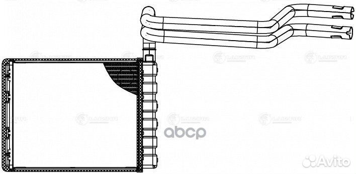 Радиатор отопителя lrh-1075 luzar