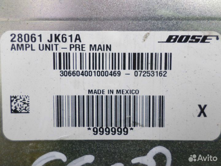 Усилитель звука Infiniti G 2 V36 28061JK61A