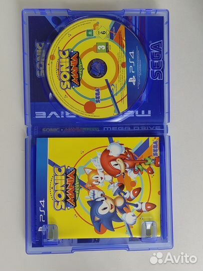 Диски на ps4 sonik mania plus